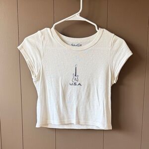 Brandy Melville USA Guitar Graphic Tee